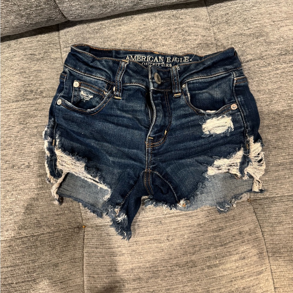 American Eagle Outfitters Women's Blue Denin Shorts